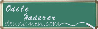 Odile Haderer Visitenkarte